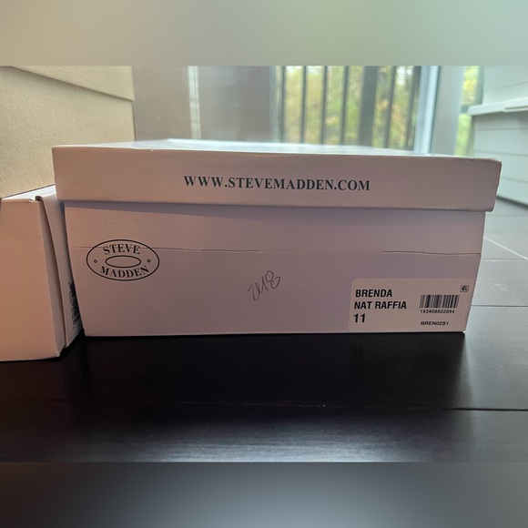 Steve Madden Women’s Brenda Slingback Platform Sandals, Natural Raffia, 11 US - Picture 10 of 10